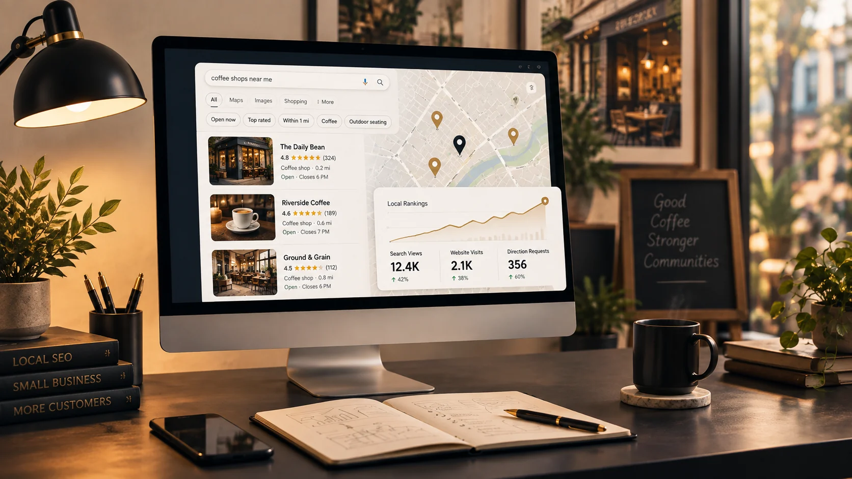 Local SEO and Google visibility dashboard